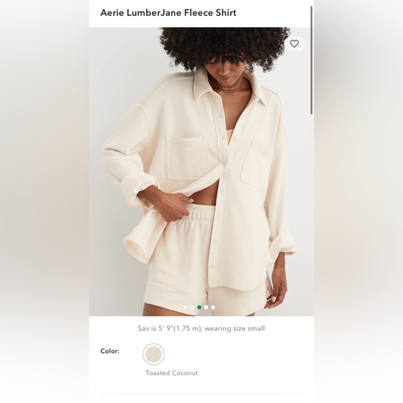 Women's aerie LumberJane Fleece Shirt- Size Small- Pre-owned - Picture 2 of 7